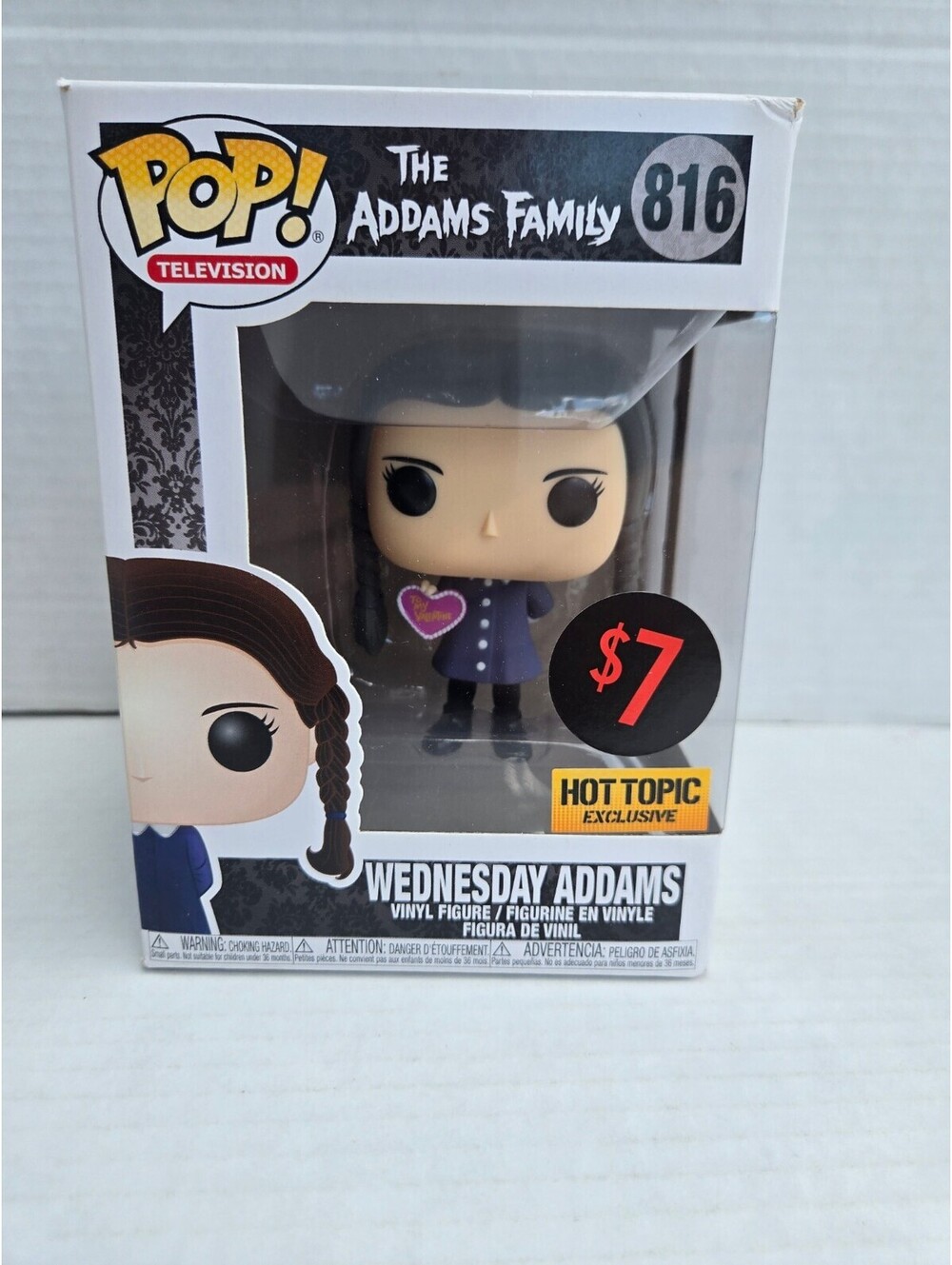 Funko Pop! The Addams Family Wednesday Addams #816 - Hot Topic exclusive